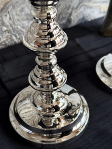 Miroir argenté de haute qualité élégant, moulé pour la décoration de la maison, vaisselle de luxe et utilisation en fête, en provenance d'Inde - Product Image 2