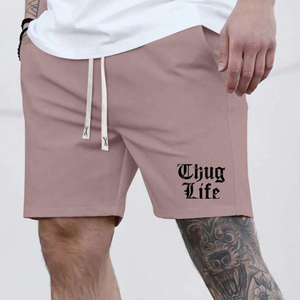 Pantalones cortos de algodón 100% hechos a medida de alta calidad, pantalones cortos informales de entrenamiento de verano para hombre, estampado bordado, diseño personalizado - Product Image 1