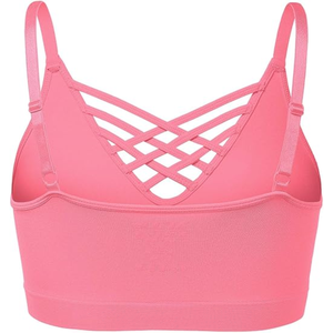 สปอร์ตบราไร้รอยต่อสำหรับผู้หญิงบราออกกำลังกายเล่นฟิตเนสแบบไขว้ด้านหลัง - Product Image 2