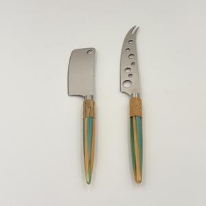 New Arrival Luxury Design Stainless Steel Cheese knives Set of 2 with Resin Handle for Butter and Cheese Spread for <b>Home</b> - Product Image 3