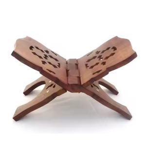 Eid Mubarak en bois Ramadan décorer étagère lettres creuses Ramadan ornements support Vintage en bois coran support - Product Image 4