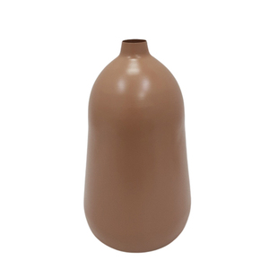 Vase à fleurs en forme de cylindre en fer design élégant vase à fleurs de couleur marron pour les décorations de mariage et de table - Product Image 1
