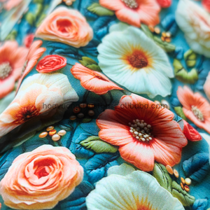 Tela personalizable impresa de seda 100D OEM para ropa de moda de mediana edad - Product Image 2