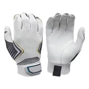 Gants de frappe de baseball et de softball de qualité supérieure en gros, gants de frappe en cuir pour hommes, gants de frappe de baseball respirants - Product Image 2