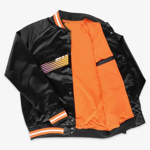 Prix d'usine avec propre fait à la main entièrement personnalisé fait adulte Street Wear couleur noire porter des vestes de tache - Product Image 4