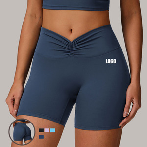 Taille haute femmes Yoga Shorts été doux respirant été serré Biker Shorts tenue de sport Gym Fitness shorts pour femmes - Product Image 2