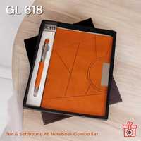 Ensemble de cadeaux promotionnels et d'affaires Stylo en métal et fente pour stylo A5 avec fente pour carte Ensemble de cahiers de qualité supérieure à un prix abordable