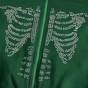 Diseño elegante Hombres Rhinestones Hoodies ligero gran oferta antiarrugas transpirable Rhinestones hombres sudaderas con capucha con alta calidad - Product Image 4