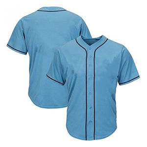 Maillot de Baseball vierge respirant pour hommes chemises boutonnées décontractées à manches courtes maillot de sport d'équipe active bas prix OEM - Product Image 6