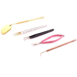 Pinzas profesionales de Extensión de pestañas de nuevo diseño, pinzas de extensión de pestañas de acero puro, etiqueta privada personalizada - Product Image 4