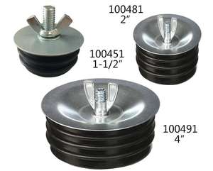Ende des Rohr greifers Mechanischer Tests topfen Stahl ablauf rohr abdeckung mit verzinkter Schraube und Flügel mutter für den Abfluss der Kanalisation im Freien - Product Image 2