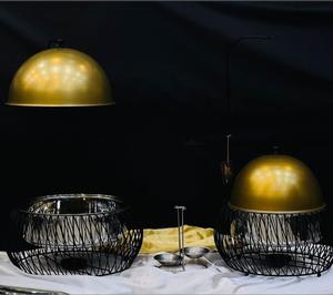 Plato de frotamiento de color dorado y acero inoxidable de diseño único, plato de frotamiento para servir comida de calidad exclusiva para vajilla - Product Image 2