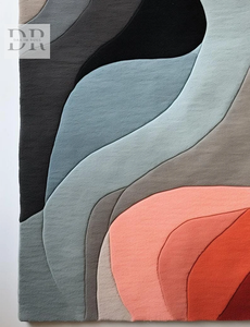 Alfombra de lana de Nueva Zelanda 100% hecha a mano moderna, alfombra con mechones a mano de alta calidad con persianas para el suelo del hogar y la puerta, regalo perfecto - Product Image 6