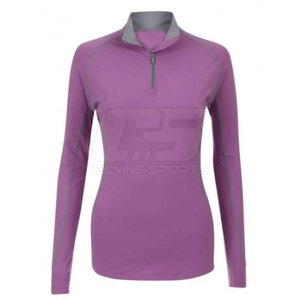 Couche de base d'équitation à manches longues pour femmes, anti-odeur, évacuation de la transpiration, vêtements de sport, ensemble de couches de base d'équitation sans couture - Product Image 1