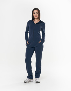 Sudadera con capucha de melocotones para mujer con logotipo personalizado de longitud completa Ocean Drop Shoulder, sudaderas con capucha antiarrugas y transpirables, sudaderas con cremallera para mujer - Product Image 5