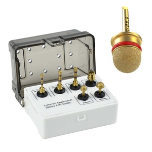 Lateral Approach Sinus Lift Drills Kit (06 Pcs) Dental Implant Diamond Golden Lateral Approach <b>Reamer</b> Bur Bone Shape Sinus Lift - Product Image 1
