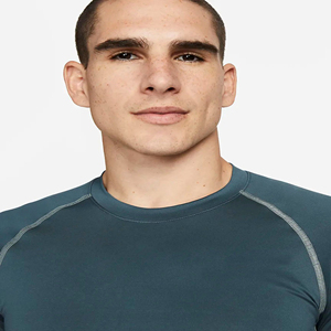 <b>Men's</b> Slim Fit Green Rash Guards Compression Shirts 92% Polyester 8% Spandex Sweat Wicking Lightweight <b>Stretchy</b> Long Sleeve MMA - Product Image 4