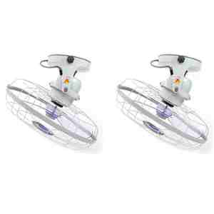 Ventilador de mesa eléctrico de diseño orbital de 16 pulgadas con temporizador de control mecánico, cuerpo de plástico duradero para uso en exteriores, molde privado - Product Image 2