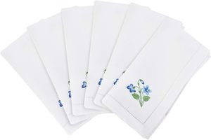 Serviettes en tissu brodées serviettes de table lavables douces et réutilisables pour la table à manger OEM de dîner de famille de fête de mariage - Product Image 2