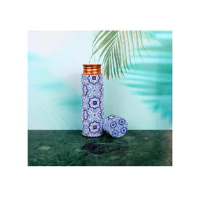 100% botella impresa de cobre accesorios para bebidas nueva botella de agua de cocina de cobre proveedor al por mayor - Product Image 1