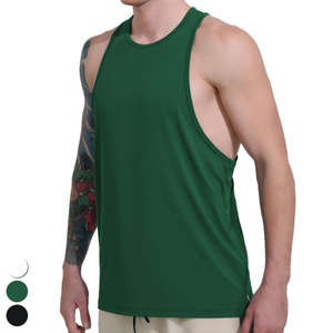 Chaleco de gimnasio sin mangas con logotipo personalizado para hombre, camiseta sin mangas transpirable ligera de secado rápido para entrenamiento, informal para Fitness Camiseta de punto, correr, atletismo - Product Image 6