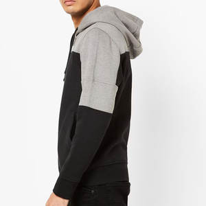 Sudadera con capucha para hombre de calidad superior de mejor estilo de color único Sudadera con capucha para hombre de diseño impreso cliente de secado rápido mezclado algodón básico - Product Image 2