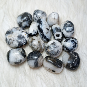 Piedras preciosas de cristal curativas hechas a mano de alta calidad naturales de Indonesia de jaspe caído al por mayor pulidas 20-30mm - Product Image 5