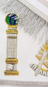 Lodge Ceremonial Regalia Set Freemason Delantal y Collar Accesorios de uniformes personalizados Proveedor Equipo hecho en fábrica - Product Image 3