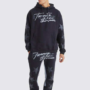 Fabricant en gros, prix bas, survêtement pour homme délavé, prix raisonnable, survêtement imprimé à manches longues pour homme - Product Image 1