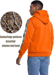 เสื้อฮู้ดซิป 100% ผ้าฝ้าย ซับใน ล้างสีแบบสโตนวอช พิมพ์ลายดิจิทัล ปักลาย 3 มิติ - Product Image 4