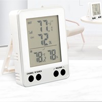 Termometer Higrometer Digital Nirkabel untuk Dalam dan Luar Ruangan, Monitor Suhu dan Kelembapan dengan Lampu Latar dan Sensor Jarak Jauh