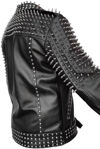 Chaqueta de Motociclista de Cuero Genuino de Alta Calidad al por Mayor, Chaqueta de Motociclista de Cuero para Hombre, Ropa de Calle Moderna, Fabricación de Chaquetas Vintage - Product Image 4
