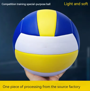 Ballon de volley-ball en PE souple et durable pour entraînement en intérieur et en extérieur, volley-ball de plage, logo personnalisé - Product Image 4