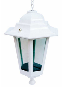 Lanterne de jardin suspendue blanche 60W GSC 700075 - 230V 190x270mm. - Product Image 1