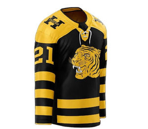 Camisetas personalizadas de hockey sobre hielo para jóvenes, ropa de equipo de poliéster transpirable, camiseta de hockey sobre hielo transpirable deportiva sublimada - Product Image 3