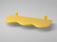 Étagère murale flottante en bois jaune en forme de nuage, support de rangement, présentoir, organisateur pour la décoration du salon et de la chambre