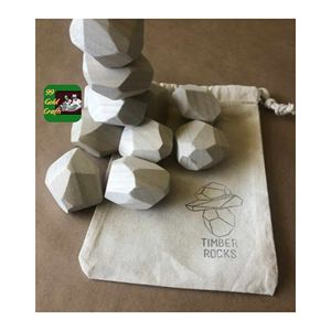 Juguete de Equilibrio de Madera Natural Tumi Ishi para Niños, Juego Creativo de Apilamiento y Desarrollo de Habilidades - Product Image 2