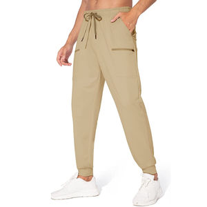 Pantalones de chándal ligeros para hombre OEM de último diseño personalizado con bolsillos con cremallera, pantalones de pantalón antishirk para entrenamiento de gimnasio para hombre - Product Image 5