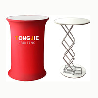 Comptoir pop-up rectangulaire de Shanghai comptoir de salon professionnel pliable Table de stand pop-up pour affichage