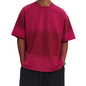 Custom Heavyweight Boxy T-Shirt Acid Wash Vintage Cotton Men Vintage T-Shirt Distressed Acid Washed T-Shirts para hombre - Product Image 6