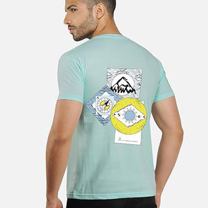 T-shirts pour garçons créatifs à la mode impression numérique personnalisée hommes Street Wears Regular Fit Cotton T-Shirts Offre Spéciale - Product Image 4