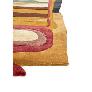 JOY Tra-15210พรมขนสัตว์และผ้าวิสคอสแบบแอบสแตรกด้วยมือสีทองสำหรับตกแต่งบ้าน - Product Image 4