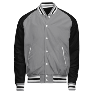 แจ็คเก็ตสีดำสำหรับผู้ชายแจ็คเก็ตขนสัตว์ผ้าแคชเมียร์ระบายอากาศได้ดีแจ็กเก็ตสีดำแบบกำหนดเองได้แขนหนัง - Product Image 3