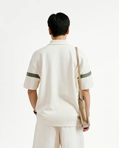 Camiseta de Manga Corta para Hombre de Alta Calidad, Tejida, Transpirable, con Estampado, de Algodón y Poliéster, Corte Cuadrado, por Routine Vietnam - Product Image 2