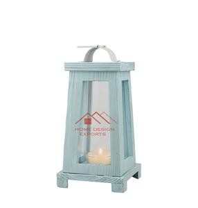 Uso decorativo elegante para la decoración de la sala de estar del hotel del hogar Juego de tendencia superior de 2 farolillos de madera - Product Image 3