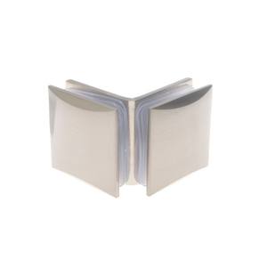 Conector para cabinas de ducha, de 90 °, de 8-12mm, de latón satinado - Product Image 1