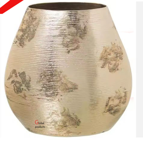 2025 último diseño maceta de aluminio y metal con acabado dorado para decoración de oficina de restaurante de hotel - Product Image 4