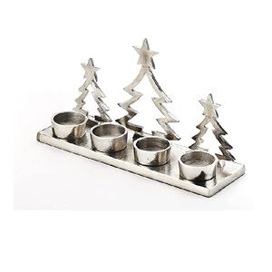 Support de bougie en aluminium massif au design antique avec impression numérique pour l'éclairage des bougies, décoration de Noël, décoration de table - Product Image 6