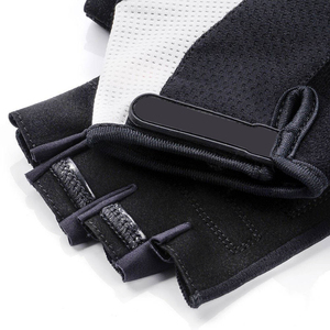 Nouvelle conception Gants de cyclisme unisexes personnalisés à demi-doigts écologiques lavables Antidérapants avec coussinets en gel absorbant les chocs - Product Image 6