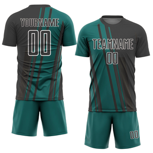 Kit de uniforme de fútbol de alta calidad, venta al por mayor, Conjunto de camiseta y pantalones cortos de fútbol personalizados, ropa de equipo de sublimación de secado rápido, fabricante OEM - Product Image 1
